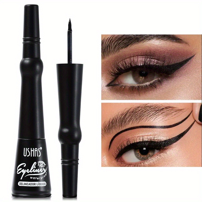 Bolígrafo de venta caliente de punto transfronterizo de USHAS de larga duración que no es fácil de manchar líquido impermeable cabeza suave delineador de ojos líquido EL663