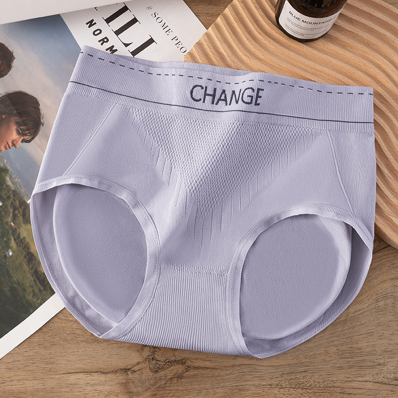 Ropa interior de mujer, cintura alta, algodón sin costuras, entrepierna antibacteriana, abdomen, cadera, vientre, calzoncillos de algodón de gran tamaño