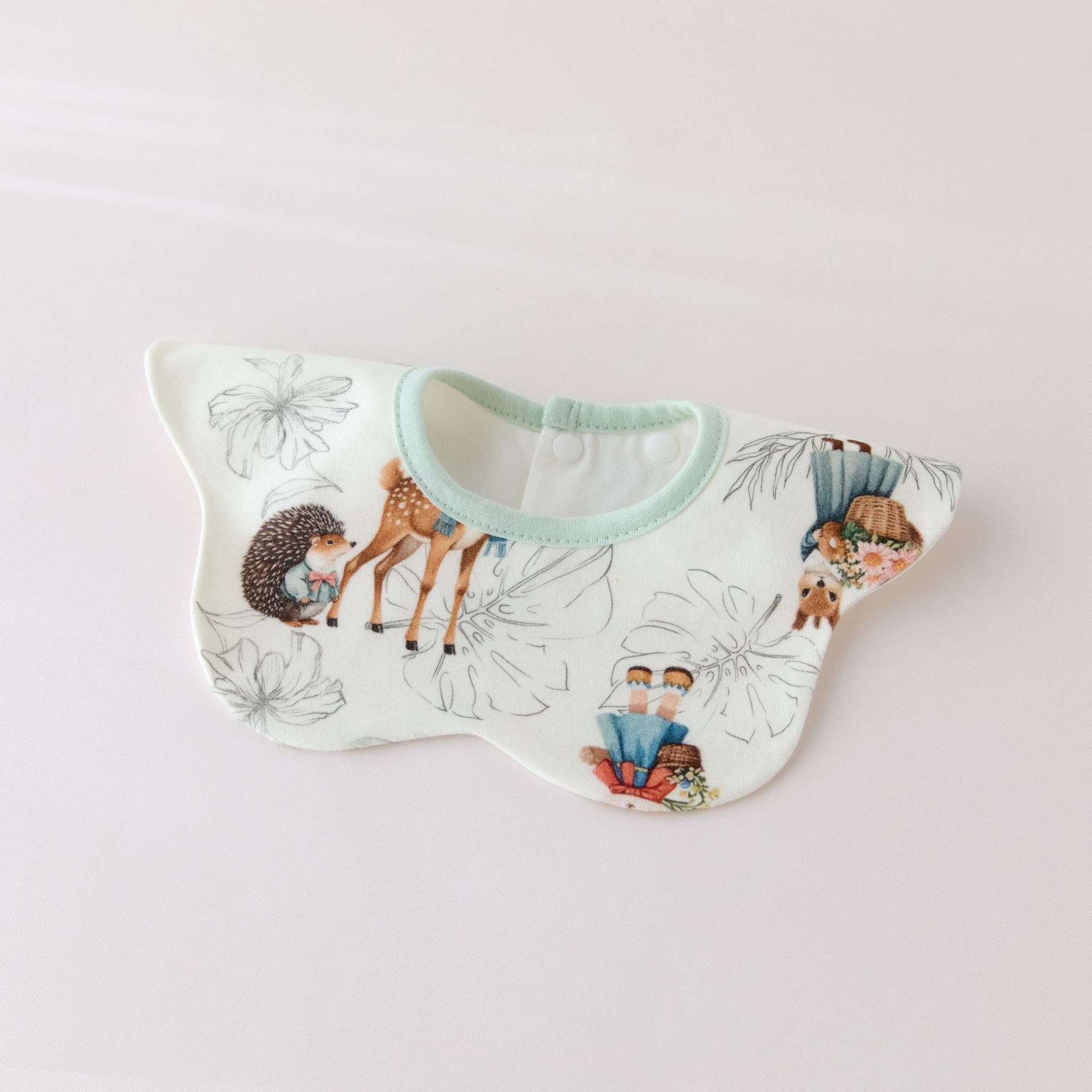 Deer baby cute petal saliva towel