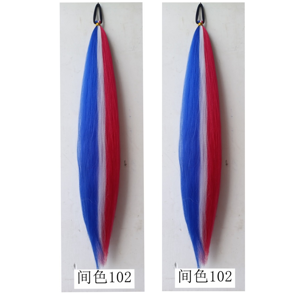 Fábrica de niñas elásticas pelucas de cola de caballo trenzas de boxeo trenzas de cuerda elástica de color trenzas de caballo para niños pelucas de cola de caballo