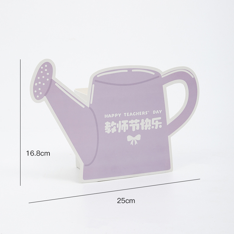 教师节礼物彩色小丑怪花束插花桶铁皮桶创意小洒水壶盆栽植物花盆|undefined