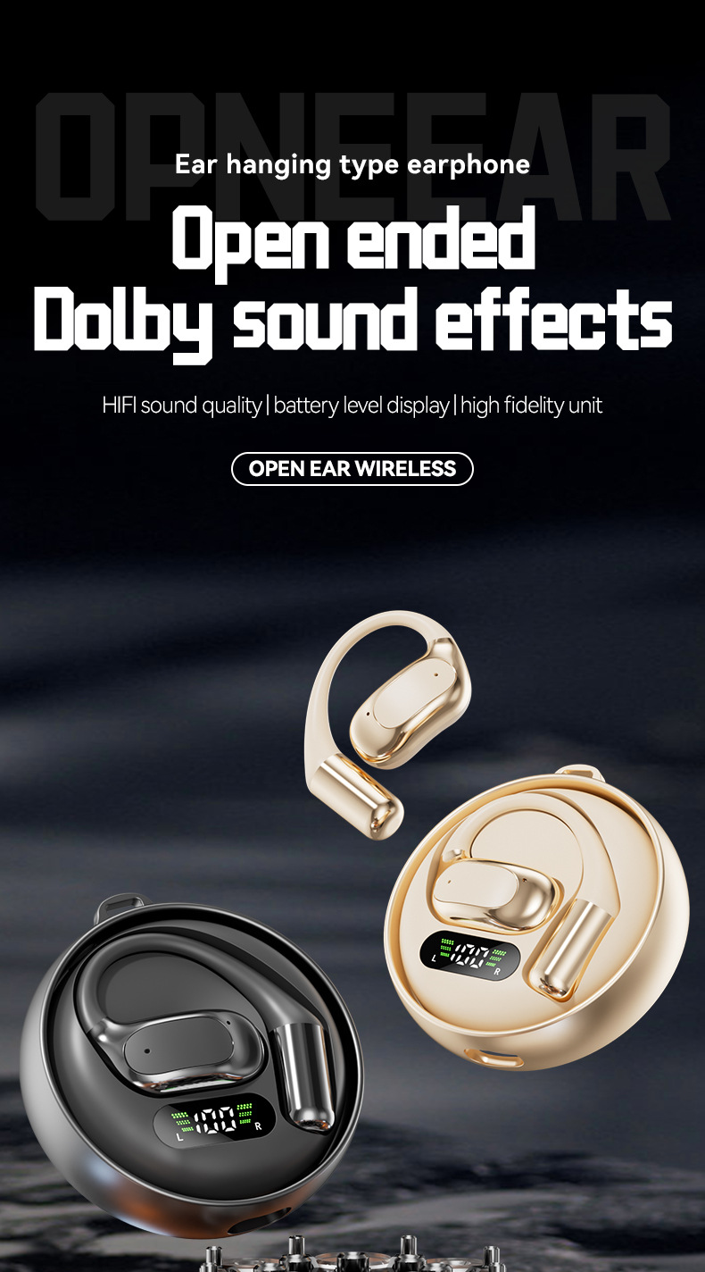 Nouveau modèle intra-auriculaire sport sans fil à haut rapport qualité-prix, réduction de bruit, longue autonomie, conception ouverte._voghion.com