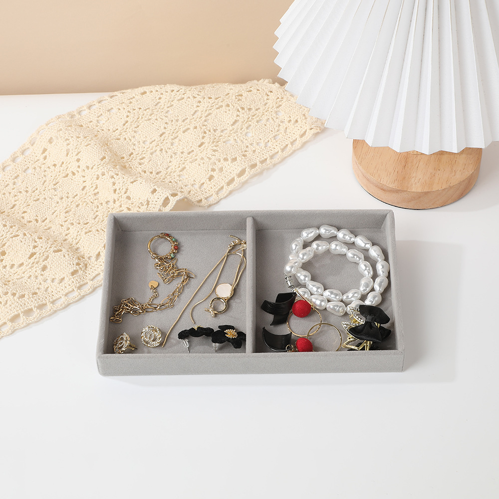 Contador cajón cascada bandeja de joyería almacenamiento para ver paleta pendientes pendientes anillos collares joyería caja de almacenamiento al por mayor