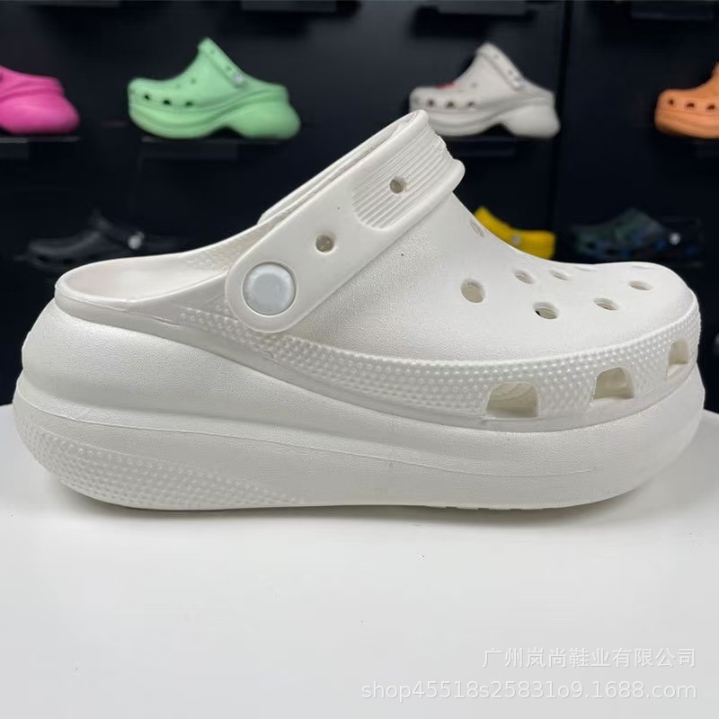 男性と女性のためのドロップシッピングパフ、厚いヒール、通気性のある下駄、ビーチカップルシューズ、アウターシューズをすぐに供給できます。|undefined