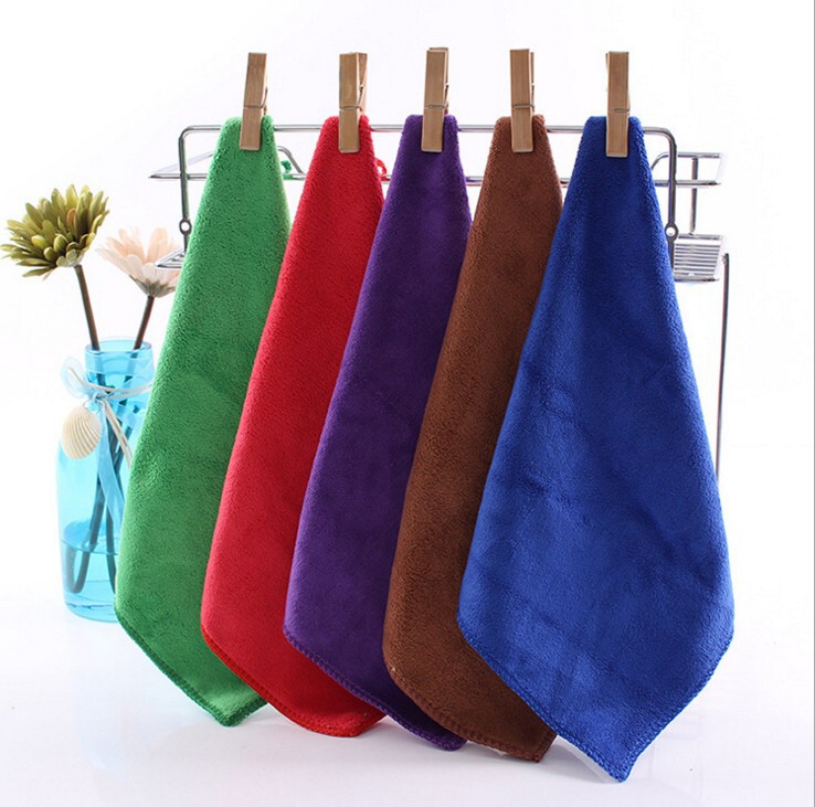 Factory wholesale fiber thickened square towel dust-free cloth lint-free absorbent wipe machine oil industrial cloth cheap towel