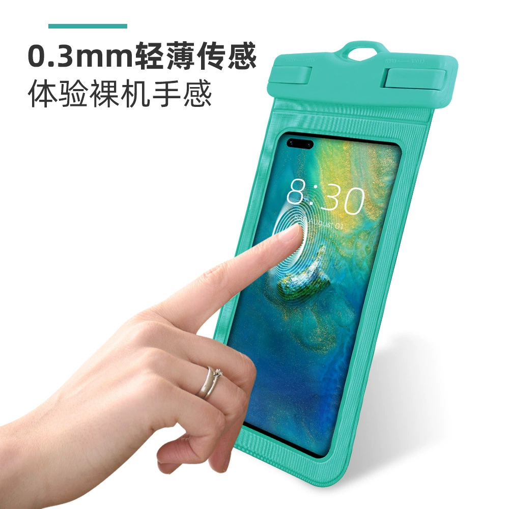 Mobile phone protection PVC, waterproof big waterproof bag for swimming, for import, touch screen