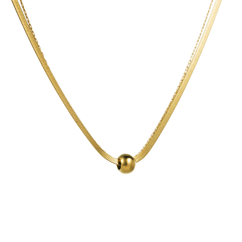 Simple Style Star Titanium Steel Layered Necklaces Plating Stainless Steel Necklaces Colorza_colorza_6