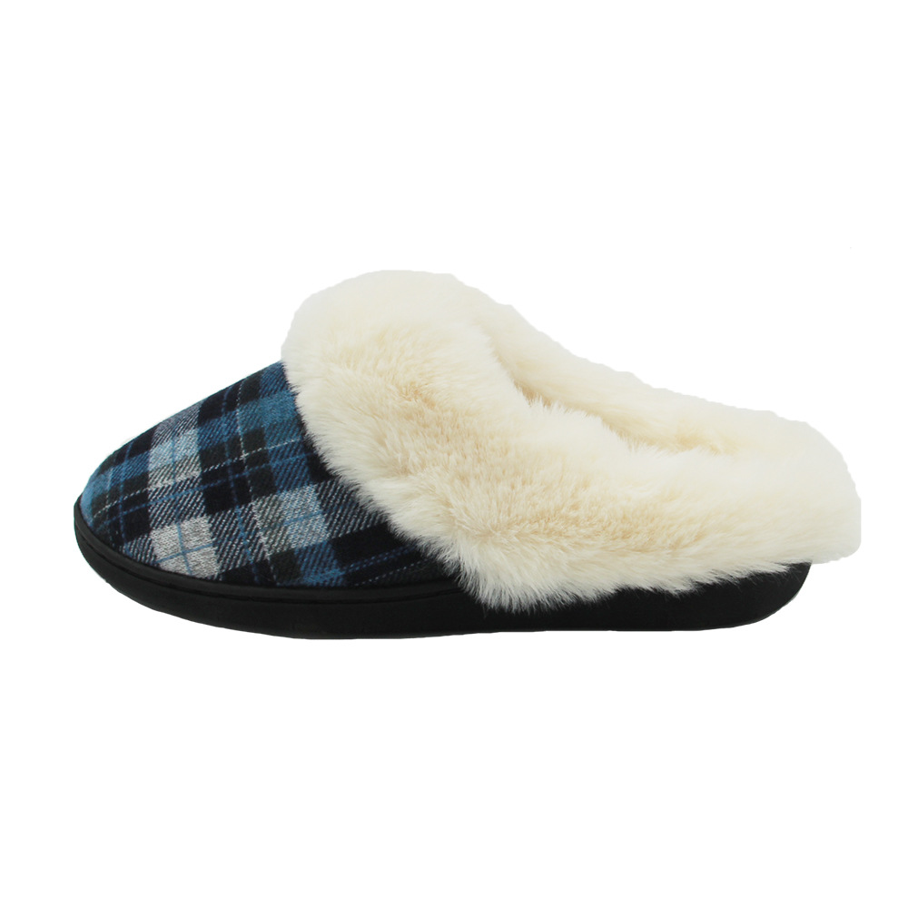 Unisex Casual Plaid Round Toe Cotton Slippers display picture 17