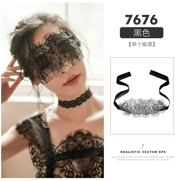 7676 black [single eye mask]