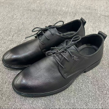 2026春季新款男士商务休闲皮鞋时尚百搭工作鞋头层牛皮系带男鞋