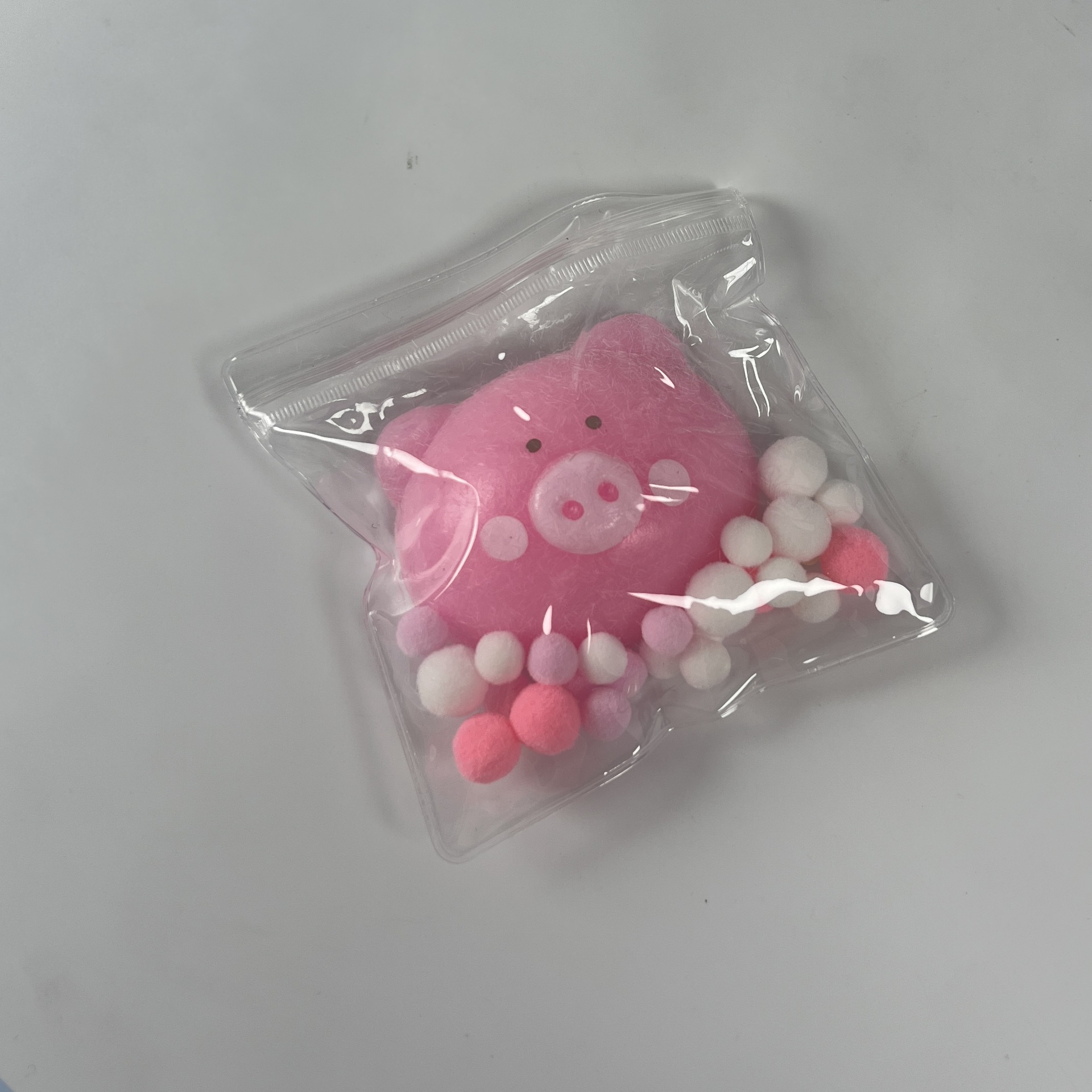 1 plush pink piglet (excluding card head)