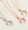 Small design jewelry, fresh necklace from pearl, suitable for import, flowered