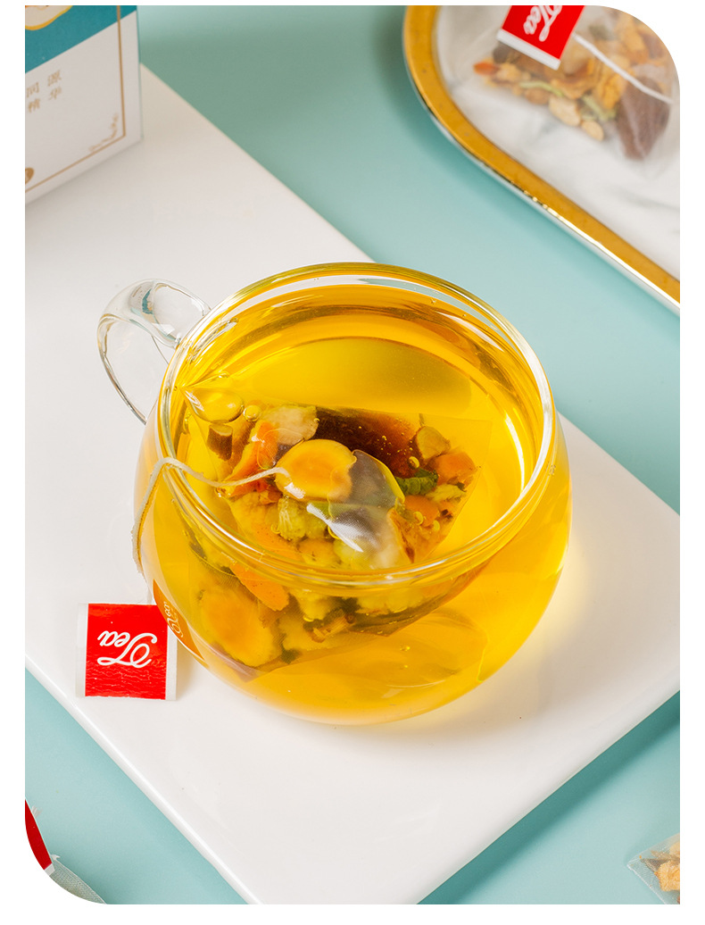 Shi Run Ji Herbal Tea Blend 100g Triangular Tea Bags with Luo Han Guo Honeysuckle Licorice Snow Pear Loquat preparation
