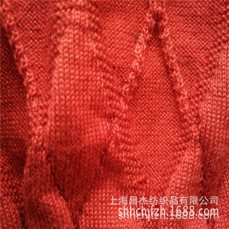 正反针提花布 对筒针织布 令士提花针织面料 对筒正反针令士布料