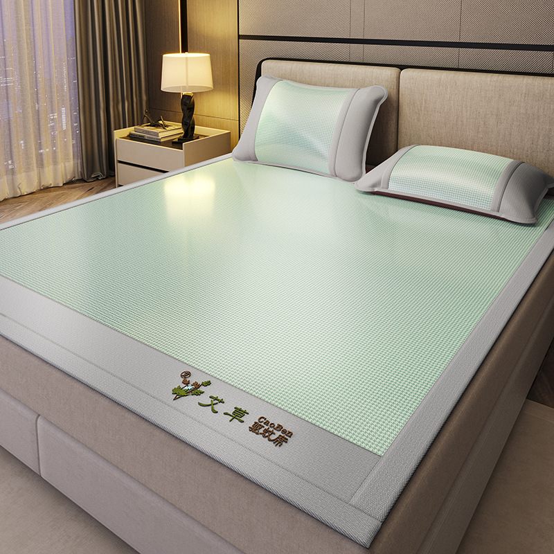 Nueva capa de cama de seda de hielo de verano de clase A 2025 nueva cubierta protectora de colchón todo incluido sábana cubierta de cama de tres piezas