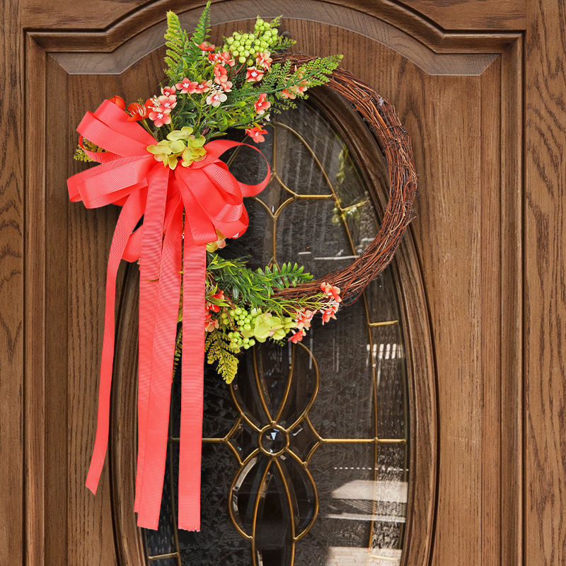 Hong Kong amor flor artificial al por mayor 2024 nuevo arco cinta rama muerta Garland patio Aire Libre decoraciones del partido