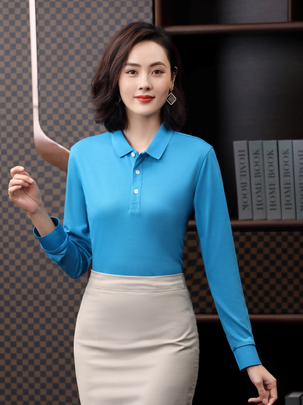 Camisetas POLO de manga larga para trabajo en otoño e invierno, uniformes personalizados para grupos de empleados, ropa de trabajo, camisetas publicitarias personalizadas con LOGO impreso.