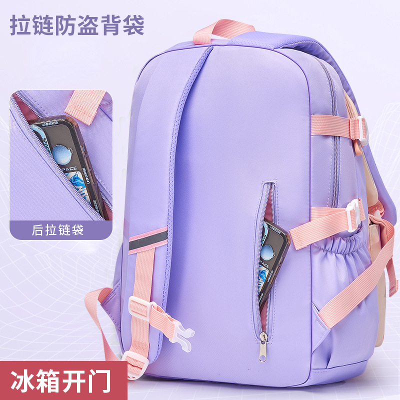 Mochila Escolar Infantil de Tela Oxford, Transpirable e Impermeable, para Uso Escolar image 4