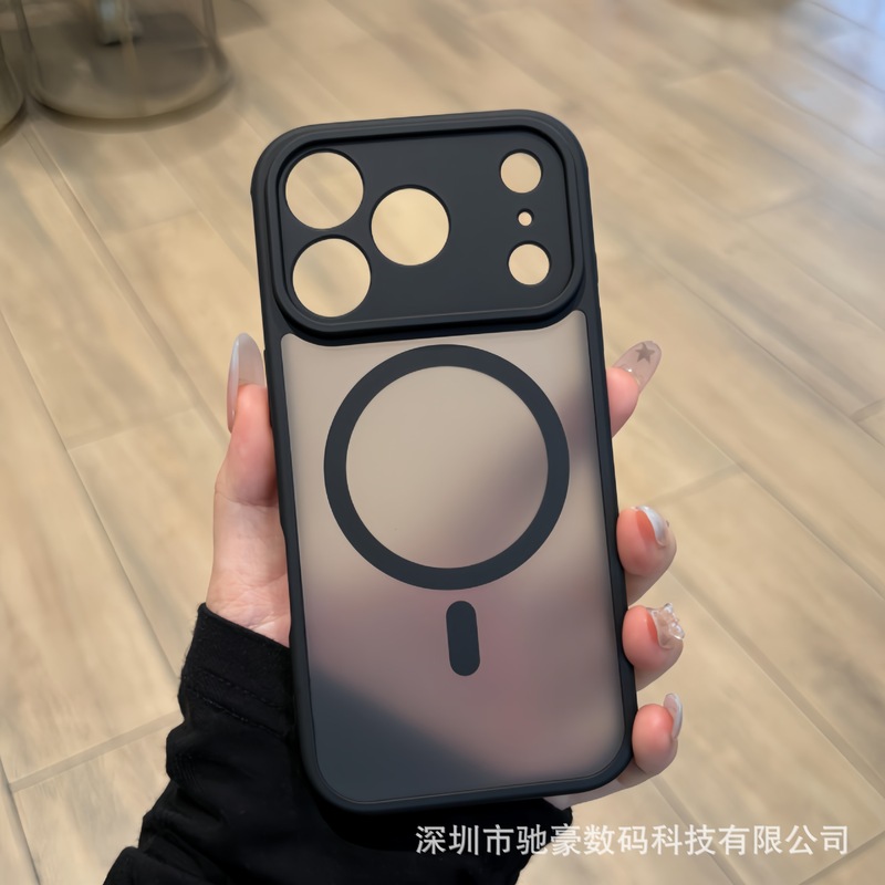 黑武士肤感磁吸适用iPhone17promax磨砂手机壳苹果16精孔防摔PC套|undefined