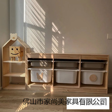 实木儿童玩具收纳柜整理柜多功能幼儿园书架超大容量置物架储物箱