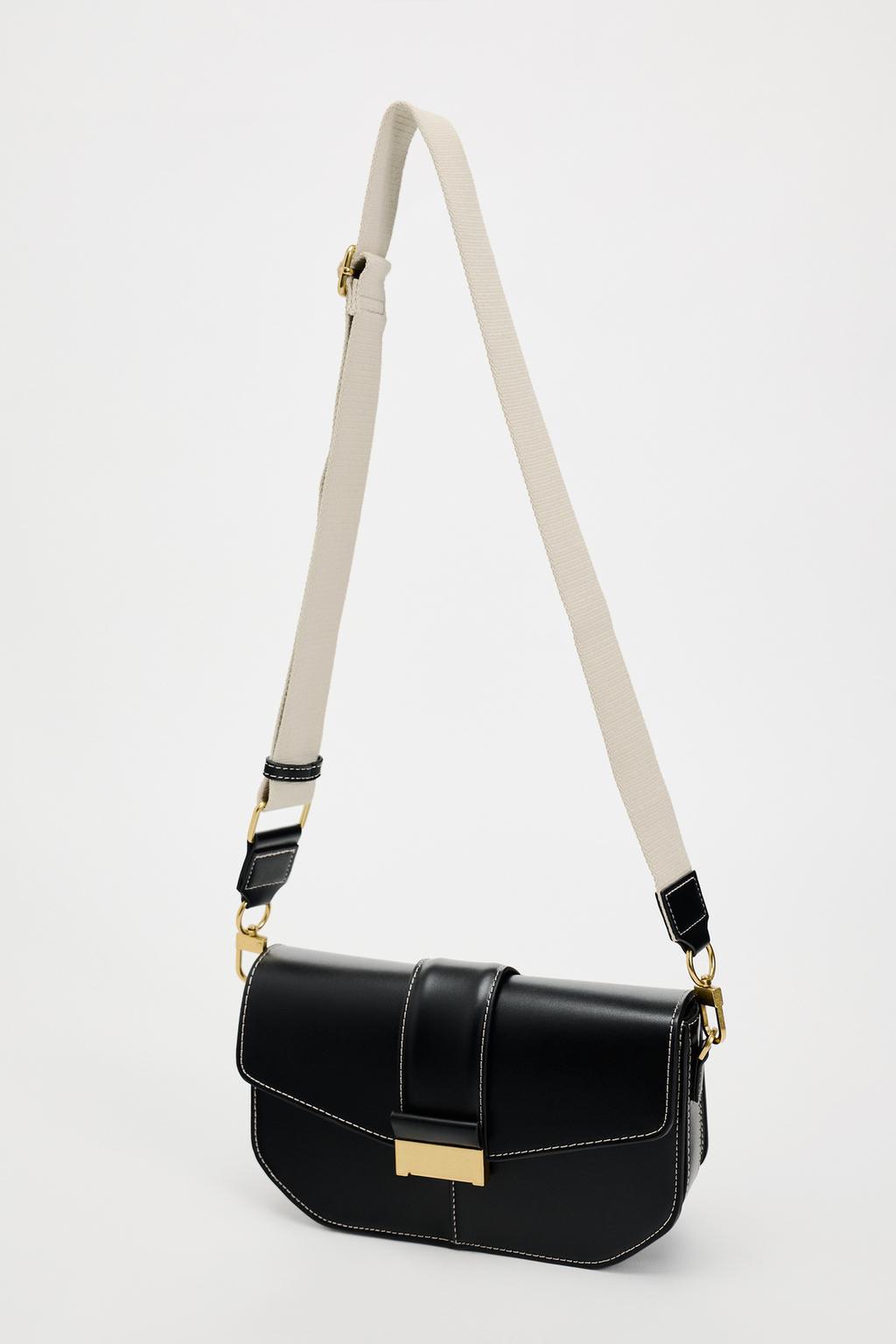 All Seasons Season Women's Pu Leather Solid Color Classic Style Sewing Thread Square Flip Cover Crossbody Bag