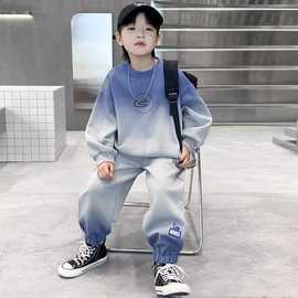 男童秋装套装2023新款儿童中大童秋季卫衣运动服潮帅气时髦童装潮