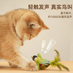 2025年 猫のおもちゃ 鳥の鳴き声で楽しく過ごす 猫じゃらし 疲労を消耗する子猫用おもちゃ ペット用品