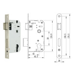 华意利专业生产厂家轻奢简约58双舌机械锁体轻奢简约木门锁具配件