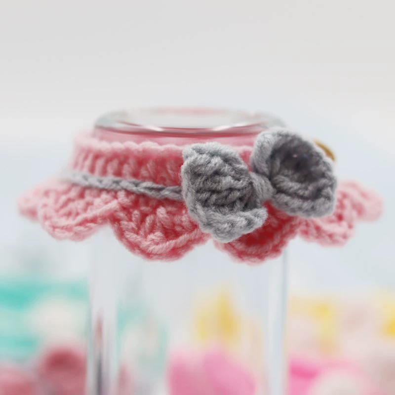 Ручная вязаная шерстяная шерстяная шерстяная шерстяная шерстяная шерстяная шерстяная шерстяная шерстка домашняя собака милая ошейник кукла