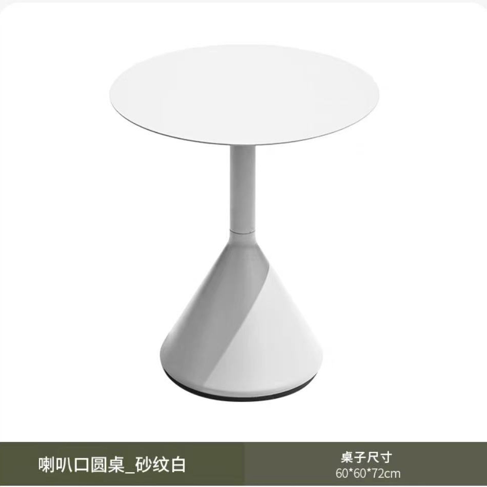 Mesa y silla al aire libre Combo Villa Jardín Nórdica Terraza Mesa Mesa de comedor Silla de comedor de cordón Diseñador de patio Mesa de balcón al aire libre