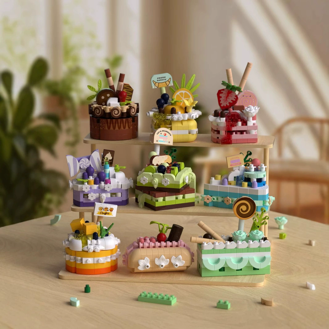 潮乐创 Lego, children's constructor, toy, delicacies