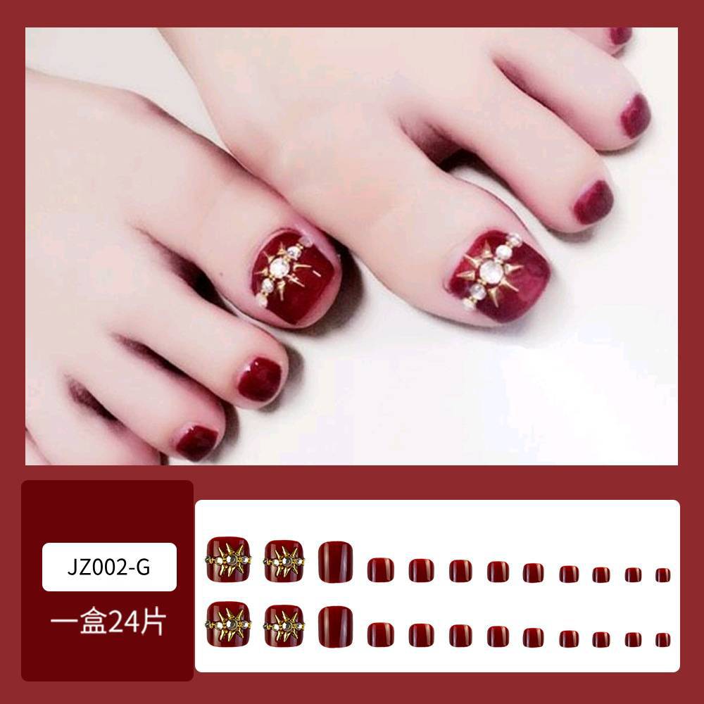 Venta caliente parche de uñas de pie desgaste de uñas de belleza de uñas pieza al por mayor elegante pieza de uñas de pie blanco dedo del pie fábrica de uñas