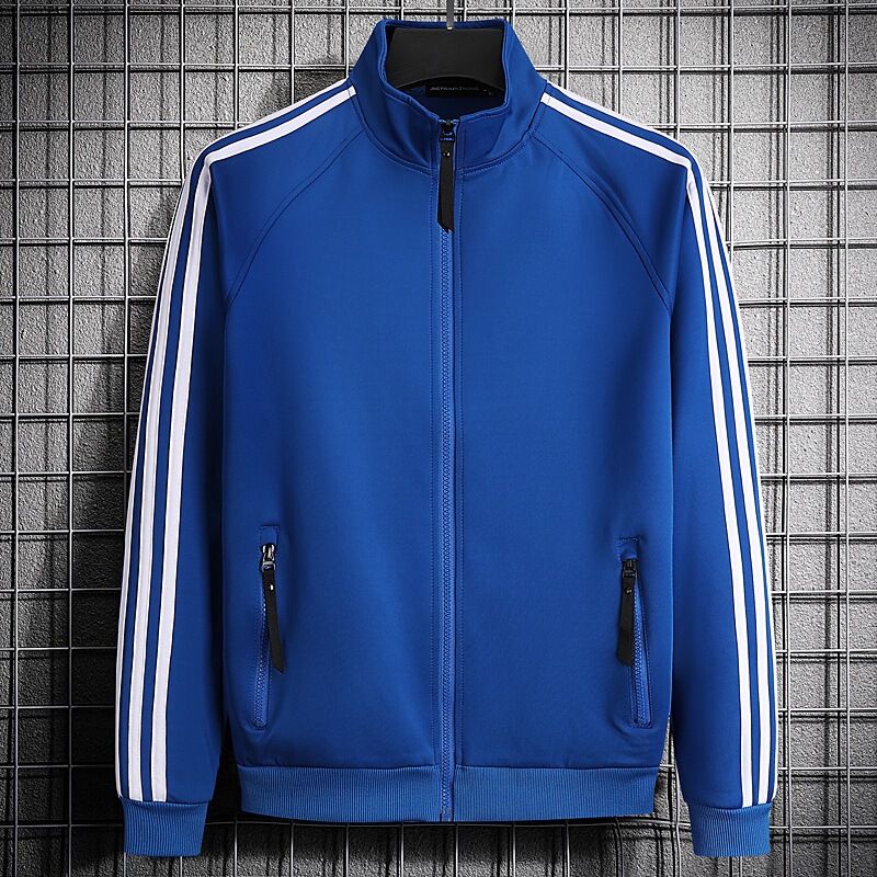 Unisex loose-fitting jacket, casual spring and autumn sweatshirt, sports three-stripe top, plus-size coat wholesale Unisex loose-fitting jacket, casual spring and autumn sweatshirt, sports three-stripe top, plus-size coat wholesale