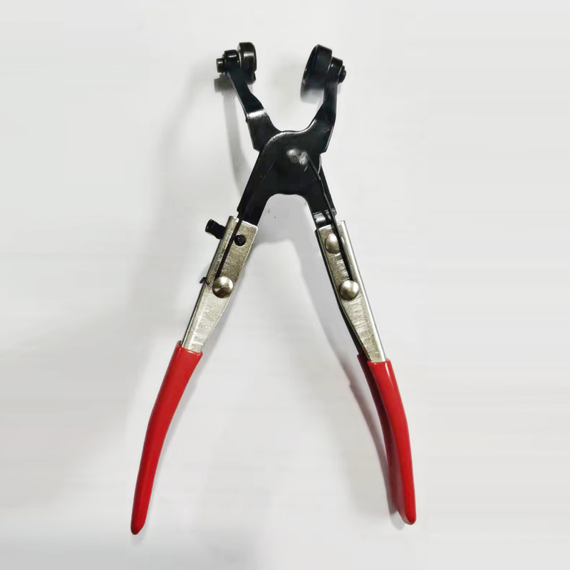 弯式管束钳 汽修工具钳弯型喉式软管钳卡扣钳45°虎钳水管拆卸钳