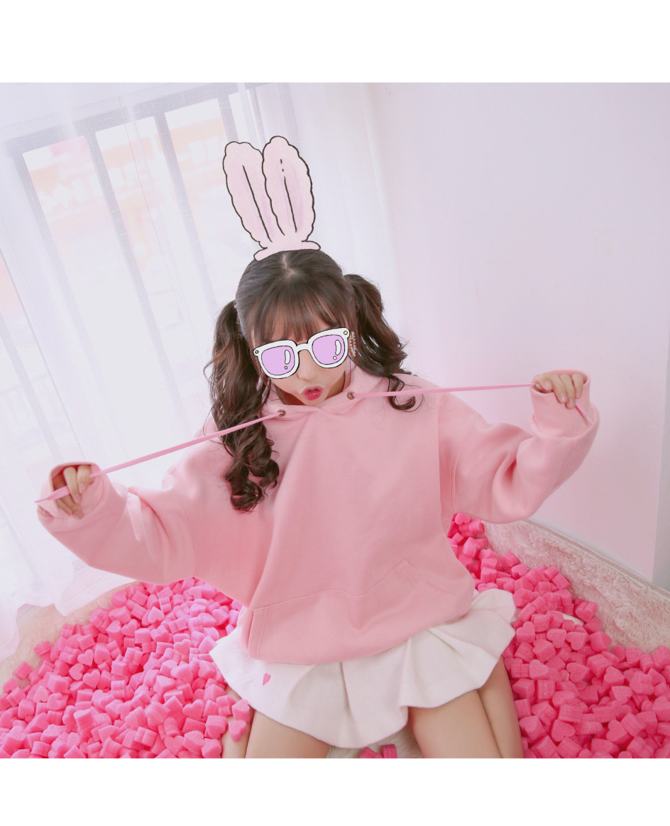 Kawaii Fleece Pullover Side
