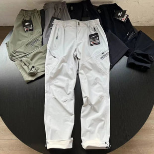 Russian Single Outdoor Windproof Waterproof Quick-Dry Breathable Multi-Pocket Softshell Pants Spring Summer Foreign Trade Original Straight Cargo Pants