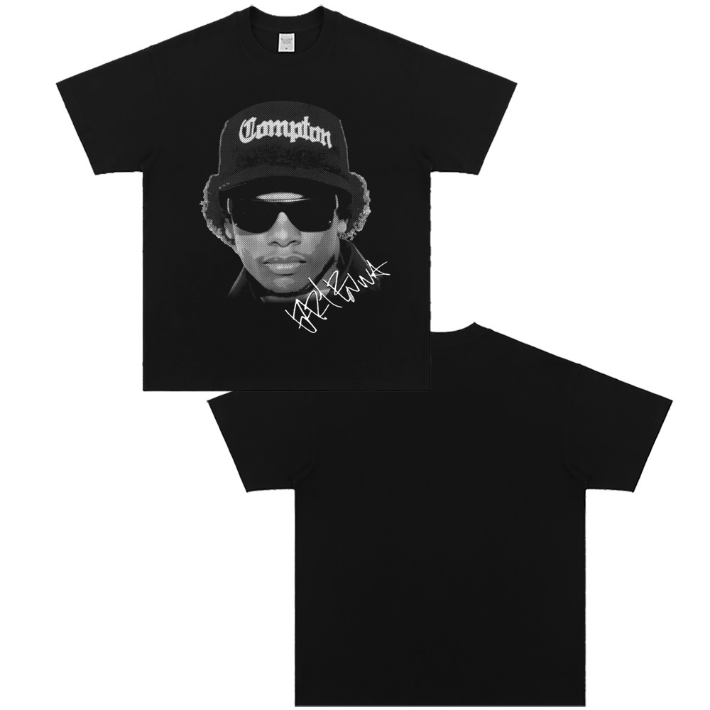 West Coast Rap N.W.A. Digital Direct Jet Washing Made Old American Retro Little Neck Camiseta image 23