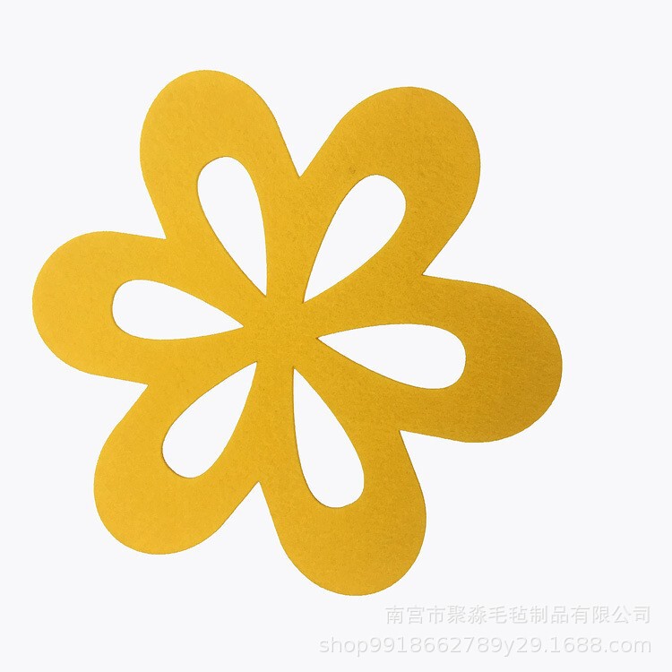 跨境现货供应加厚餐具垫锅垫毛毡隔热垫花形创意杯垫桌垫砂锅碗垫|undefined