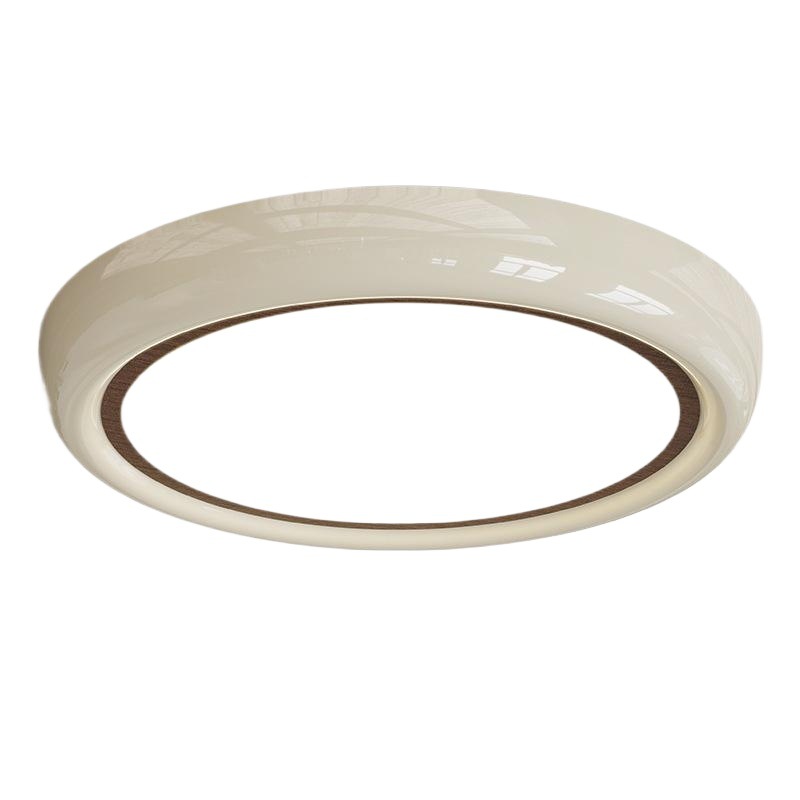 Creamwind minimalista dormitorio lámpara de techo diseñador de habitación redonda creativa lámpara de dormitorio secundaria retro blanca lámpara de dormitorio principal