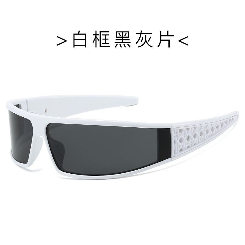 Gafas de sol con diadema de una pieza con sentido futurista anti-ultravioleta, celebridades de Internet, fotografía, ciclismo, gafas de sol deportivas, sentido avanzado