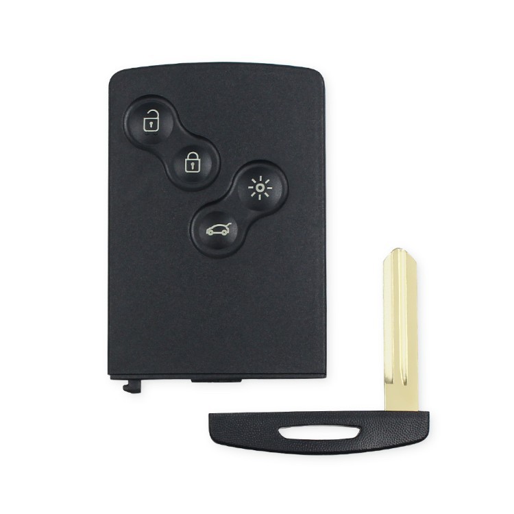 Suitable for 4-button Renault Megane Koleos smart remote car key shell replacement case
