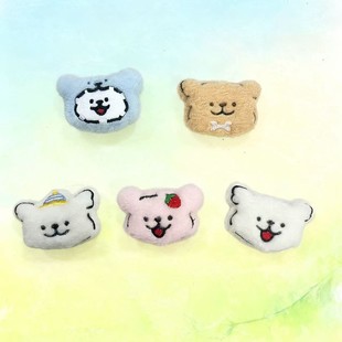 small size Cartoon Puppy Plush Batch Blind Bag Doll DIY Hair Accessories Brooch Student Gift School Bag Pendant Accessories