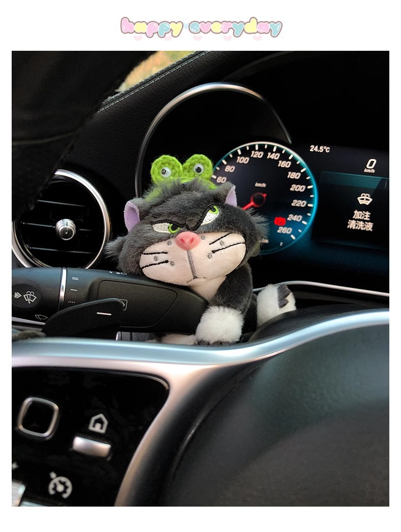 Car Steering Wheel Gaiter Decorative Doll Doll Lucifer Central Control Wiper Ornaments Cute Plush Car Interior