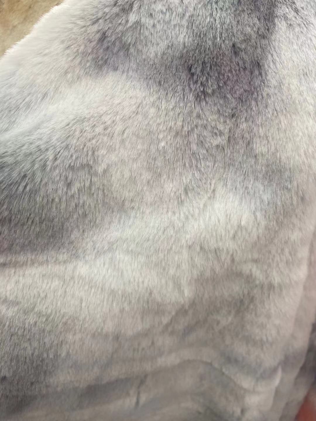 1200 gramos de tela de lana de conejo teñida 20MM siete arco iris tela de lana de conejo de ropa zapatos sombreros bufandas