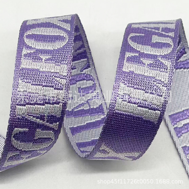 Personalizado 1 - 10cm de espesor 1mm brillante imitación de nylon jacquard cinturón bolsos zapatos sombreros teléfonos móviles correa de tela