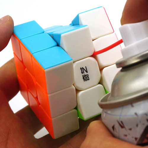 Qiyi third-level Rubik's Cube Warrior Sailing Level Macaron Pyramid Magnetic Decompression Training Educational Toy Alien