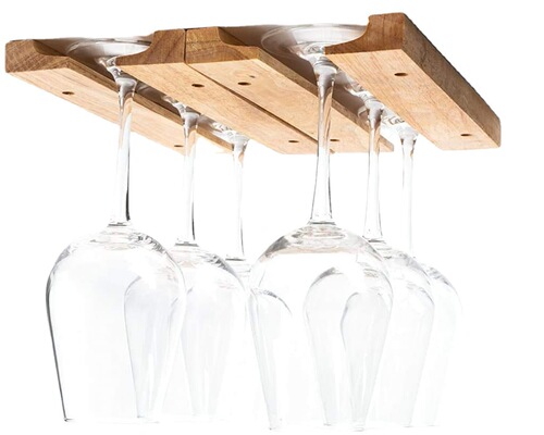 Red wine glass rack upside down goblet rack solid wood creative hanging cup rack wooden wine glass rack hanging wine cabinet cup rack