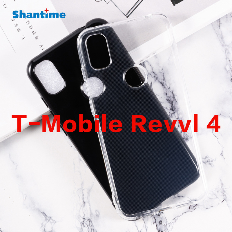 For T-Mobile Revvl 4 Mobile Phone Case Flip Phone Leather Case TPU Pudding Case Soft Case