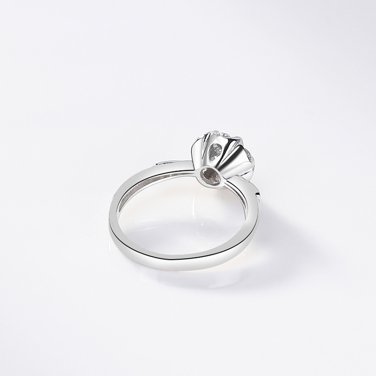 Fashion Flower Copper Plating Zircon Rings 1 Piece