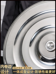 批發不鏽鋼湯桶蓋子加厚食品級桶蓋平面蓋鍋蓋圓形家用通用蓋大號